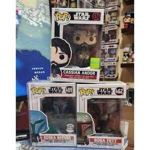 Funko Pop Star Wars Bundle Koska Reeves  #462 and Friends #489 & #534